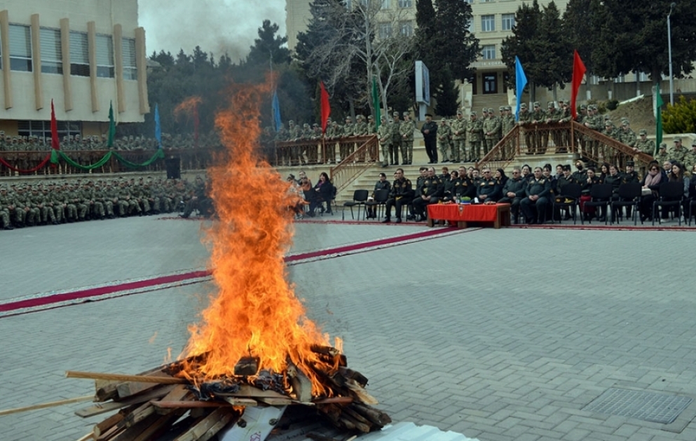 Azərbaycan Ordusunda Novruz bayramı münasibətilə silsilə tədbirlər keçirilib