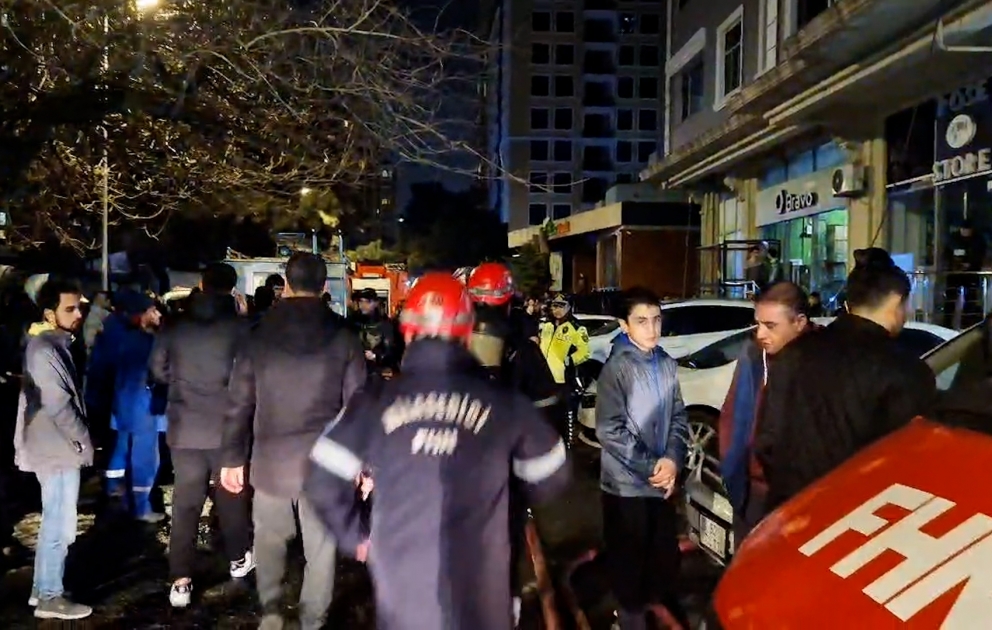 Yanğın yerindən görüntülər