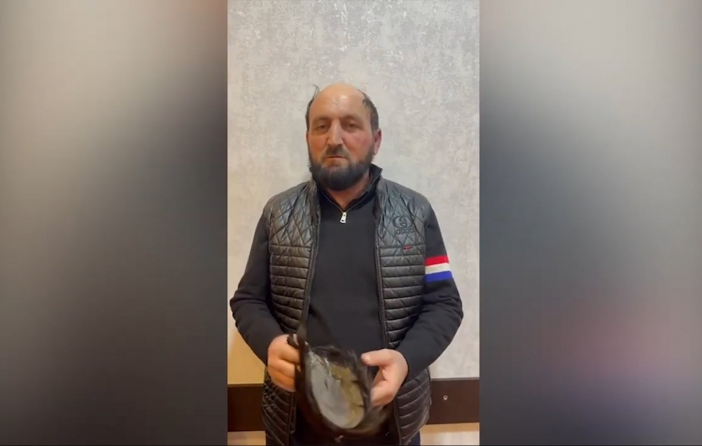 Tanınmamaq üçün “parik” taxan oğru saxlanılıb