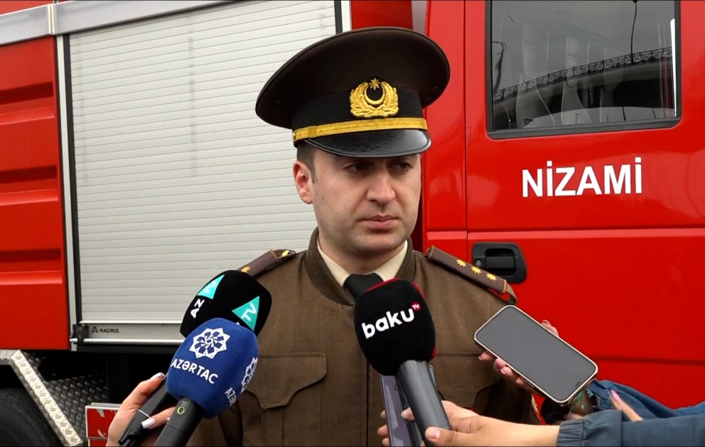 FHN: Baş vermiş qəza zamanı heç bir yanğın qeydə alınmayıb