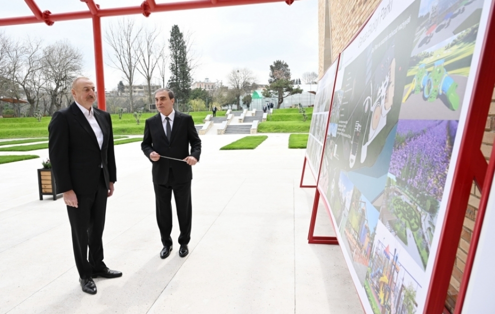 Gəncə şəhərində Ekoloji Park Kompleksinin tikintisi ilə tanışlıq