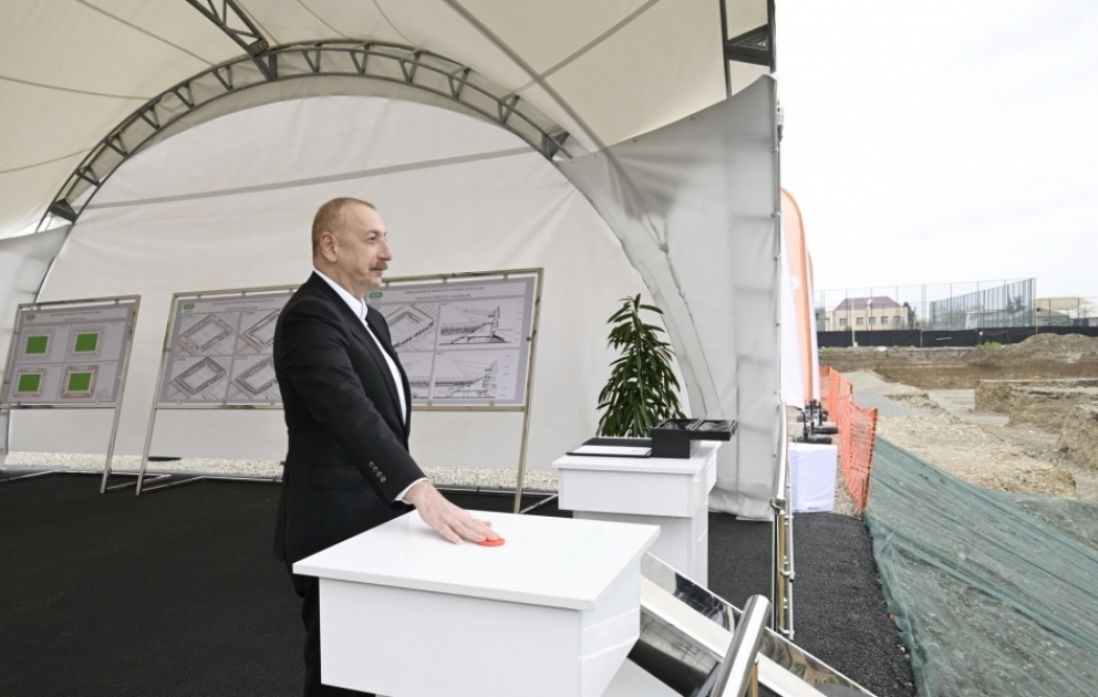 Foundation stone for Ganja City Stadium was laid