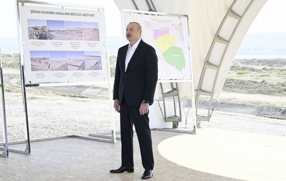 Präsident Ilham Aliyev: Projekt der Wasserentsalzung im Kaspischen Meer ist im Gange