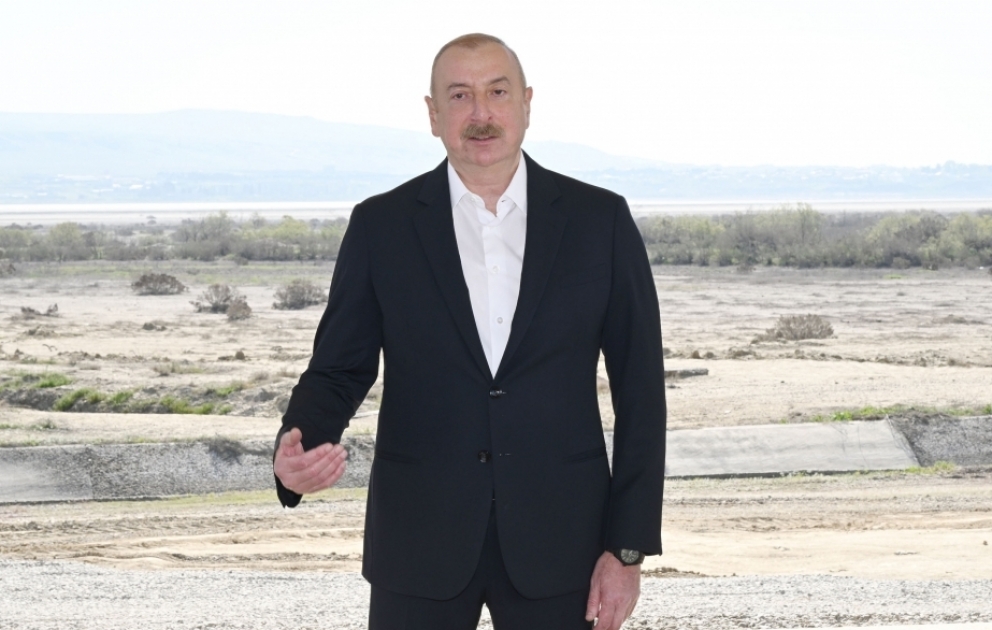 Ilham Aliyev : Parmi les projets d’infrastructure réalisés en Azerbaïdjan ces dernières années, le canal d’irrigation de Chirvan est d’une importance particulière