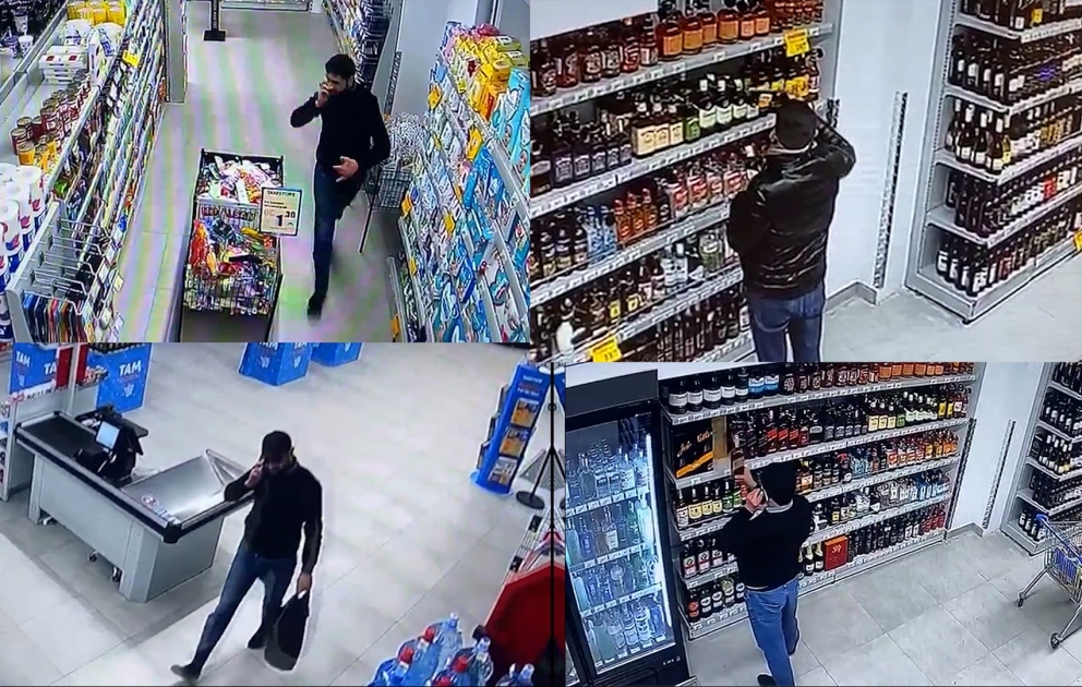 Marketdən 8 min manatlıq spirtli içki oğurlayan şəxs saxlanılıb