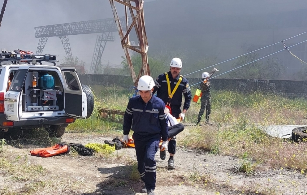 FHN-in Şirvanda keçirdiyi təlimə 24 texnika və 160 nəfərlik heyət cəlb olunub