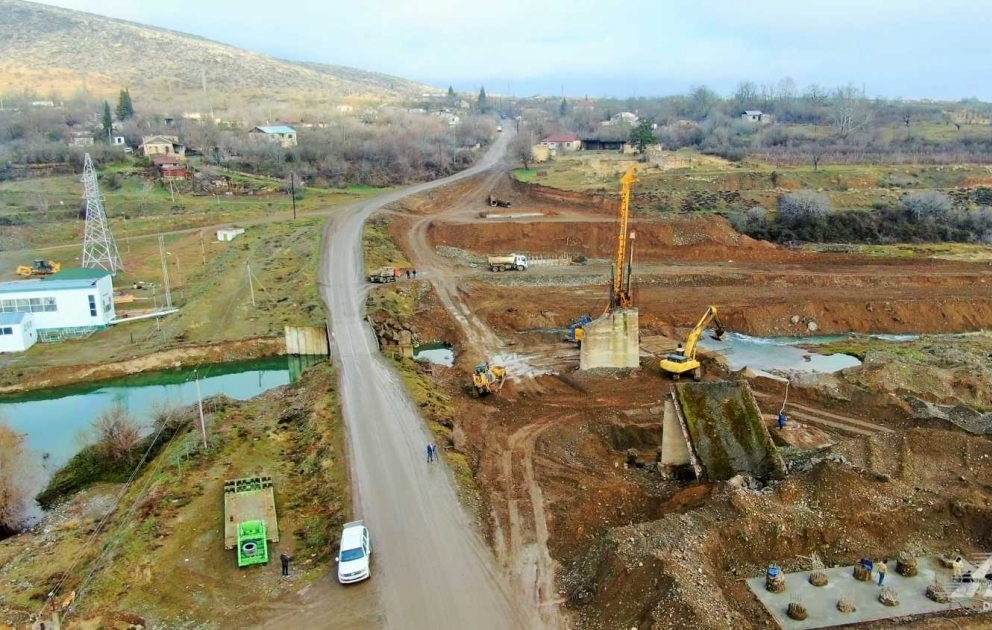 Ağdərə-Ağdam avtomobil yolunun inşasına başlanılıb
