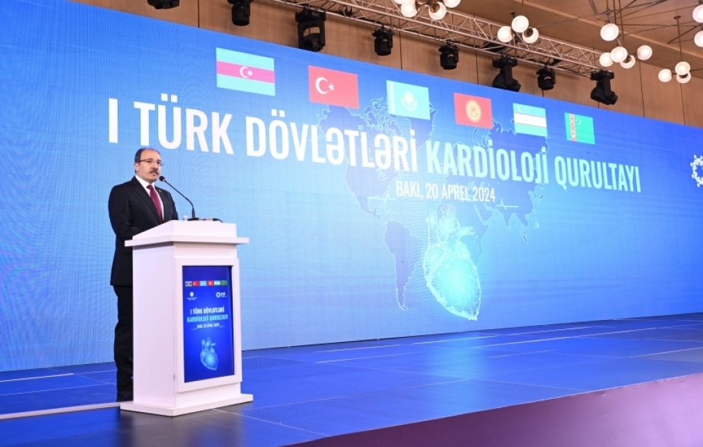 AZƏRTAC XƏBƏR VERİR: Birinci Türk Dövlətləri Kardioloji Qurultayının açılış mərasimi  keçirilib