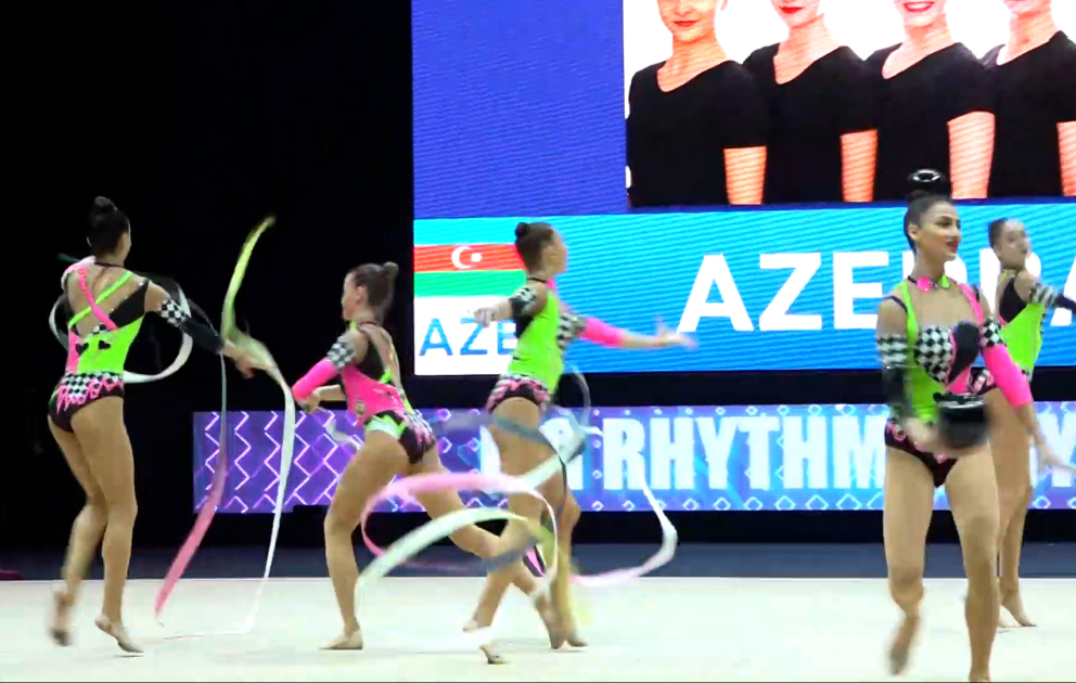 Bədii gimnastika üzrə Dünya Kubokunda Azərbaycan komandası üç bürünc medal qazanıb