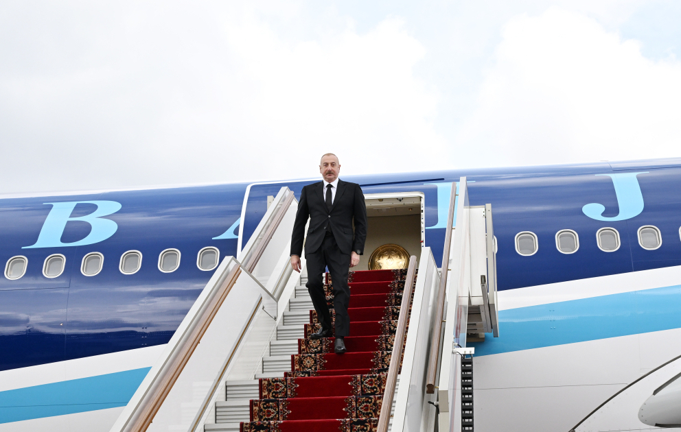 President of Azerbaijan Ilham Aliyev arrived in Russia for working visit