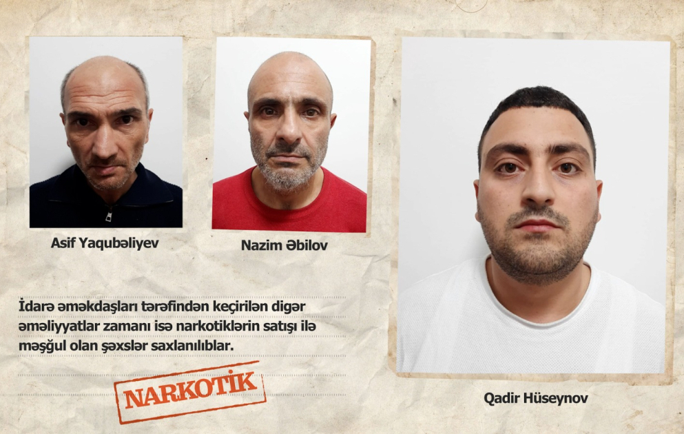 Nəsimi rayonunda silah və narkotiklərin satışı ilə məşğul olan şəxslər saxlanılıblar