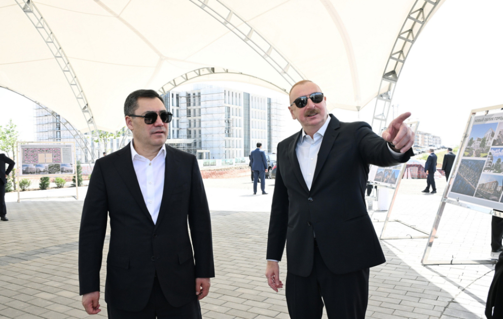 Les présidents azerbaïdjanais et kirghiz se déplacent à Aghdam