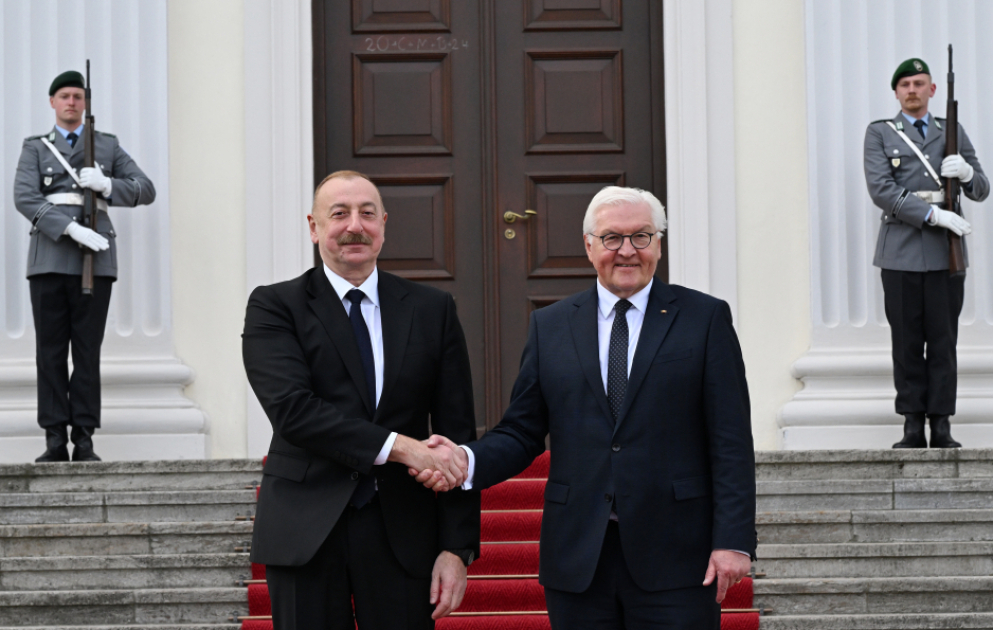 Prezident İlham Əliyevin Almaniya Prezidenti Frank-Valter Ştaynmayer ilə təkbətək görüşü olub