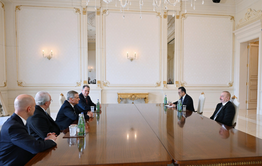 Le président azerbaïdjanais reçoit les représentants de l’Eglise mormone et de la Fondation Striling