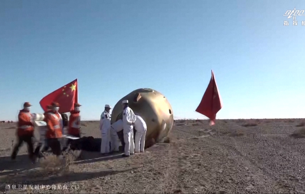Çinin “Şencou-17” missiyasının astronavtları 6 aydan sonra Yerə qayıdıblar