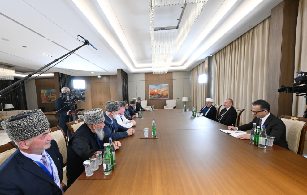 President Ilham Aliyev received delegation of muftis of Russia’s North Caucasus region