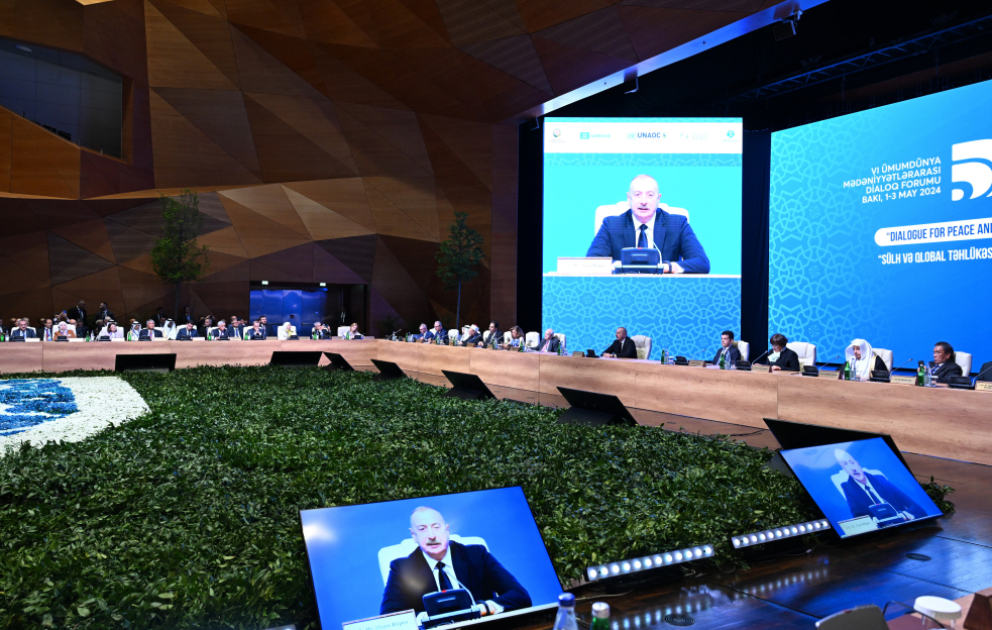 AZƏRTAC XƏBƏR VERİR: VI Ümumdünya Mədəniyyətlərarası Dialoq Forumunun açılış mərasimi keçirilib