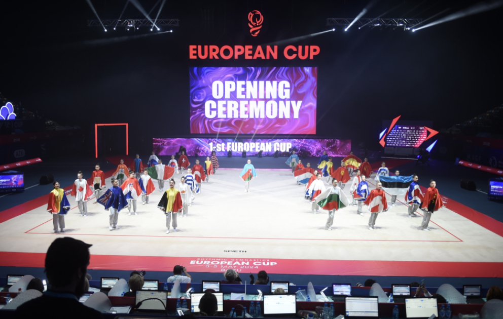 Bakıda bədii gimnastika üzrə Avropa Kubokunun açılış mərasimi olub