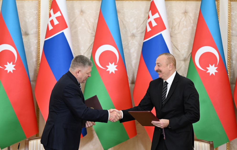 Azərbaycan-Slovakiya sənədləri imzalanıb