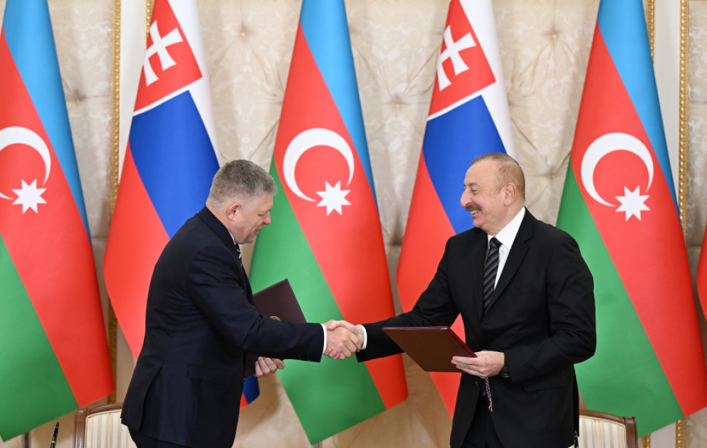 Signature d’un certain nombre de documents entre l’Azerbaïdjan et la Slovaquie