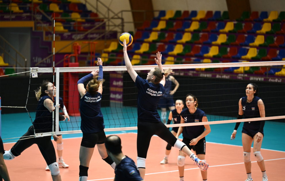 Azərbaycanın voleybol millisi Qızıl Avropa Liqasına hazırlıqları davam etdirir