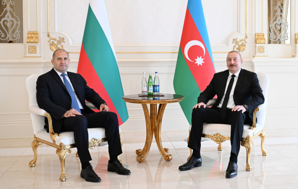 Le président Aliyev s’entretient en tête-à-tête avec son homologue bulgare Radev