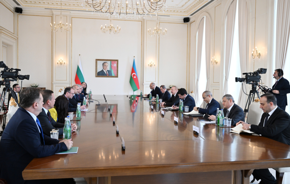 Les présidents azerbaïdjanais et bulgare tiennent une réunion élargie aux délégations