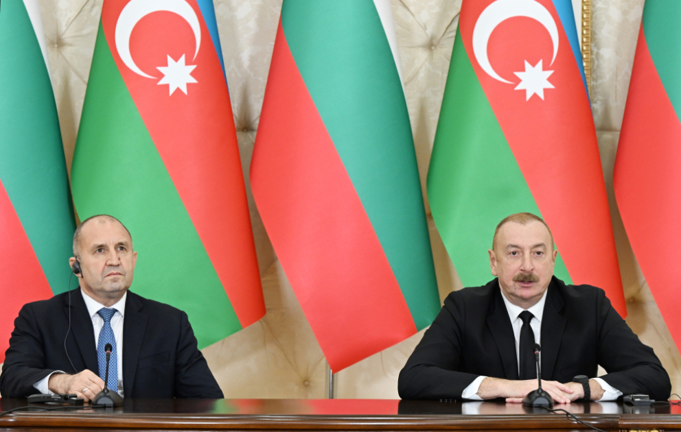 Les présidents azerbaïdjanais et bulgare font des déclarations à la presse