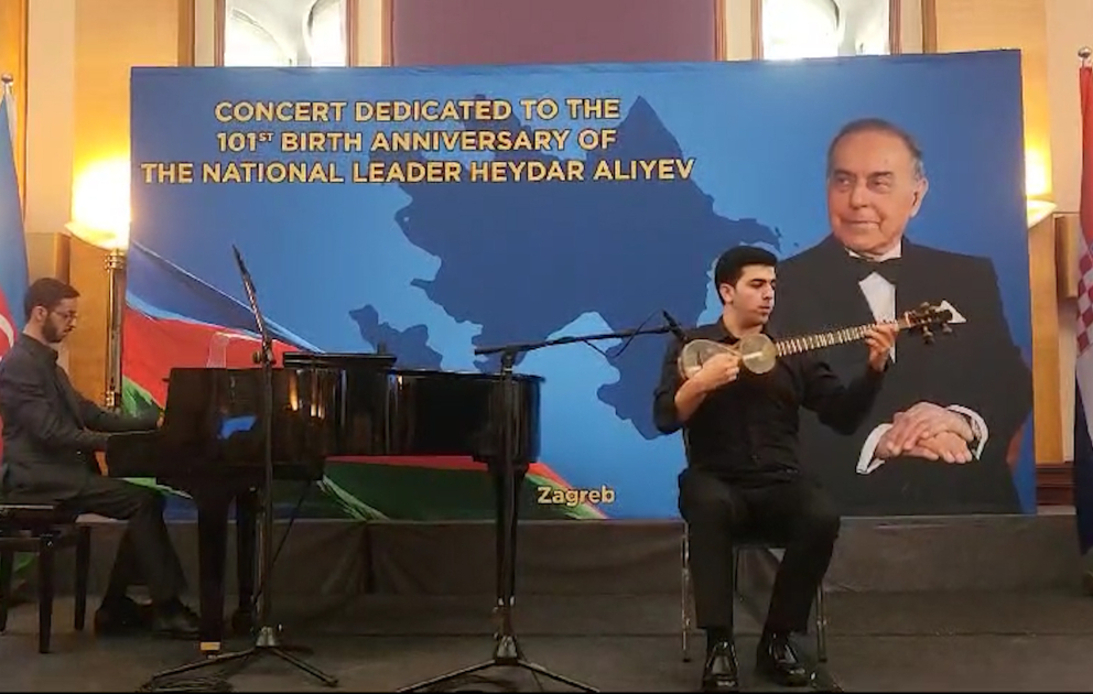 Xorvatiyada Ulu Öndər Heydər Əliyevin anadan olmasının 101-ci ildönümü münasibətilə musiqili tədbir keçirilib