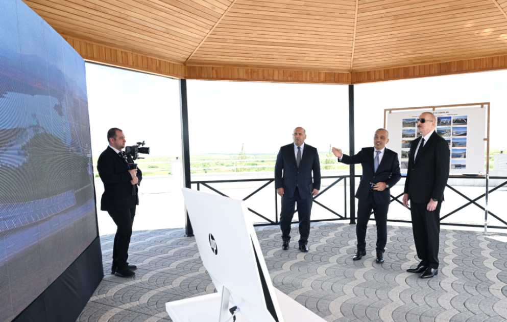 Fuzouli : le président Ilham Aliyev participe à la réouverture du complexe des barrages de Köndelentchaï