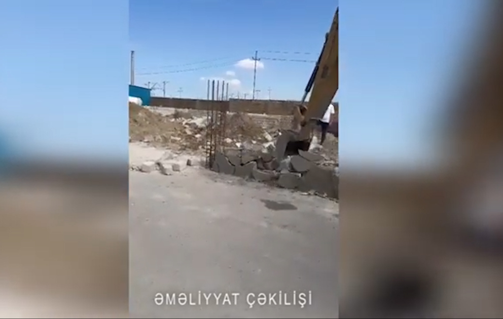 Fövqəladə Hallar Nazirliyi daha bir qanunsuz tikintinin qarşısını alıb