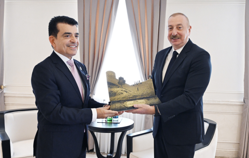 Präsident Ilham Aliyev empfängt ICESCO-Generaldirektor in Schuscha