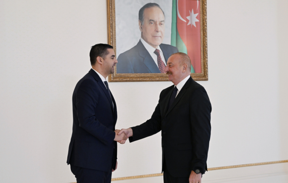 Prezident İlham Əliyev ATƏT-in fəaliyyətdə olan sədrinin başçılıq etdiyi nümayəndə heyətini qəbul edib