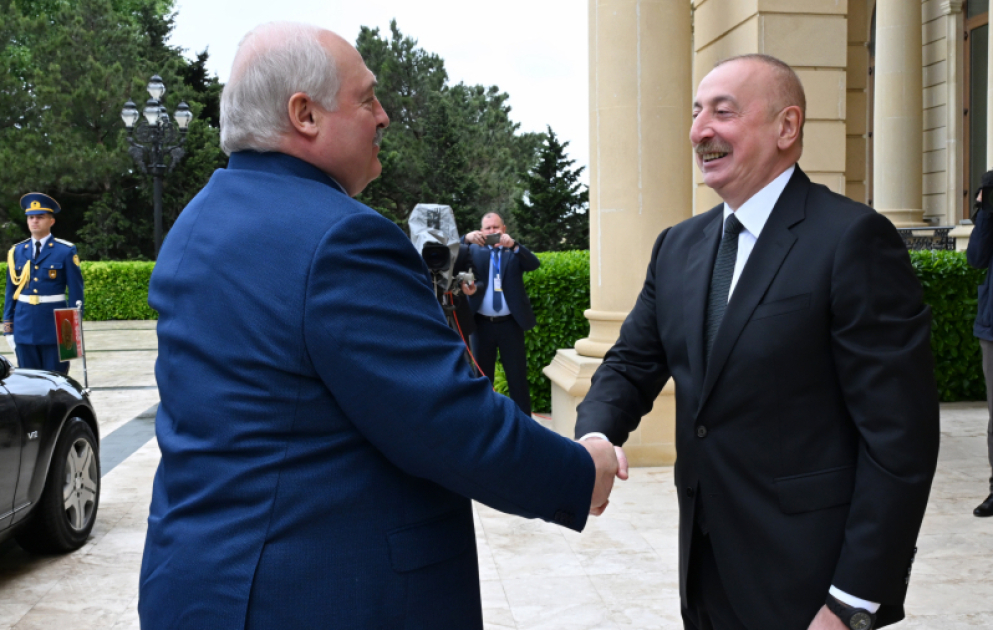 Bakou : Cérémonie d’accueil officiel du président biélorusse Alexandre Loukachenko