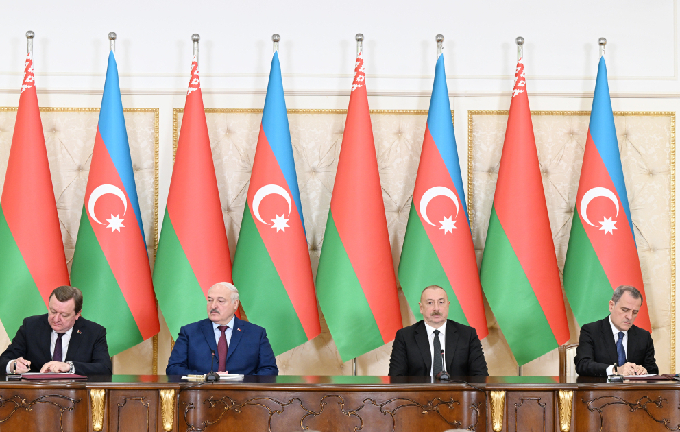 Azərbaycan-Belarus sənədləri imzalanıb