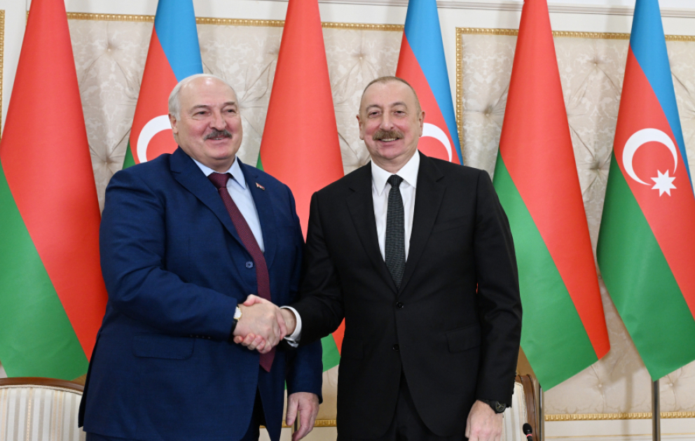 Prezident İlham Əliyev və Prezident Aleksandr Lukaşenko mətbuata bəyanatlarla çıxış ediblər YENİLƏNİB