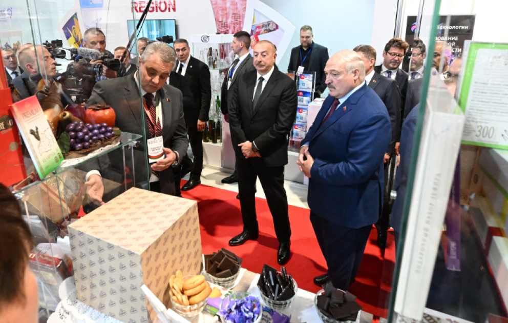 Presidents of Azerbaijan and Belarus familiarized themselves with Caspian Agro and InterFood Azerbaijan exhibitions