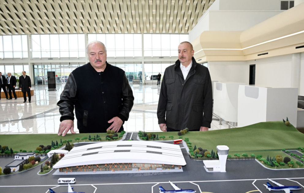 President of Belarus Aleksandr Lukashenko, who is on state visit to Azerbaijan, arrived in Fuzuli district
