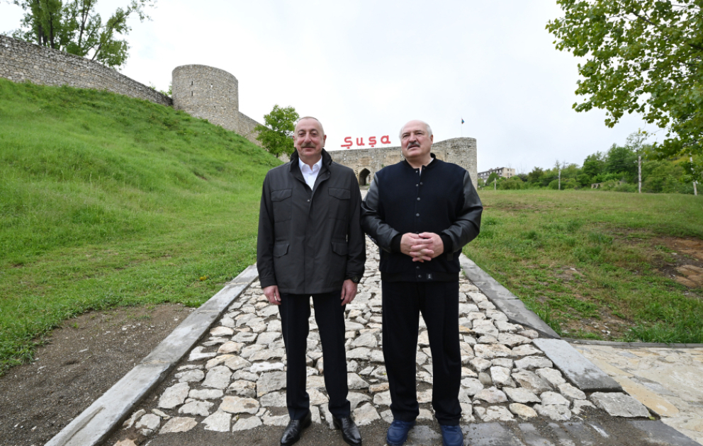 Şuşa şəhəri ilə tanışlıq Belarus Prezidentində dərin təəssürat doğurub
