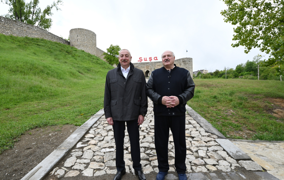 President Ilham Aliyev and President Aleksandr Lukashenko visited Shusha city