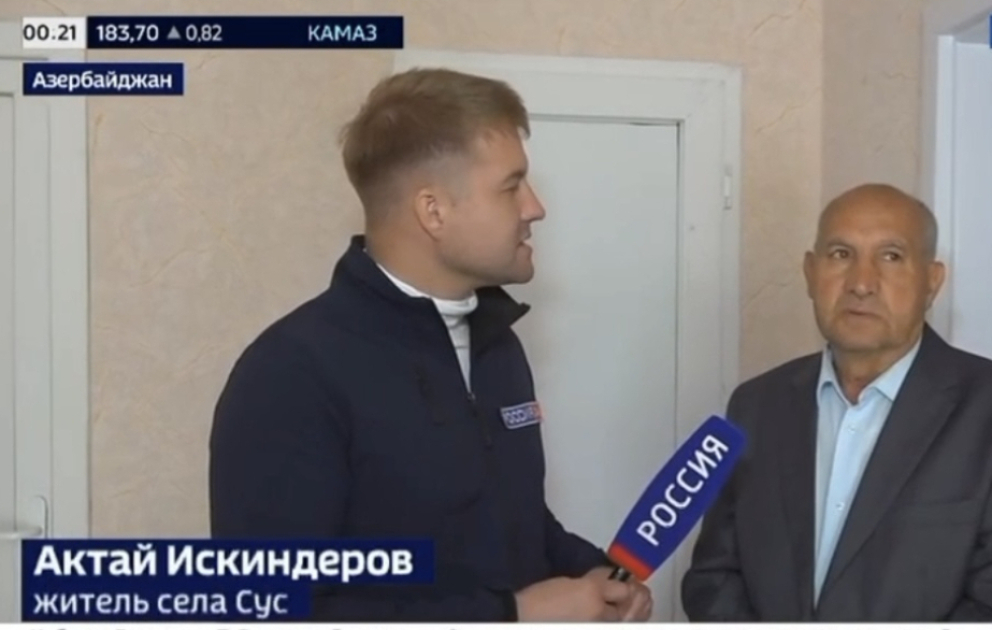 “Rossiya 24” telekanalı Qarabağdan reportaj hazırlayıb