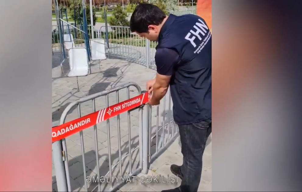 Şirvan şəhərində bəzi attraksionların istismarı dayandırılıb