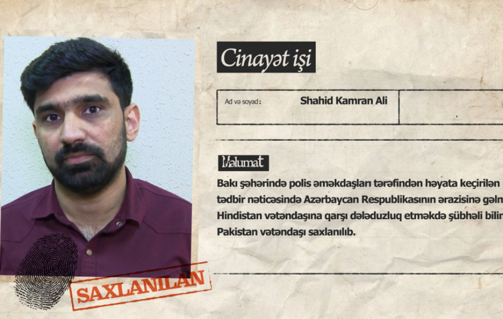 Hindistan vətəndaşlarını ABŞ-a aparmaq adı ilə aldadan pakistanlı saxlanılıb