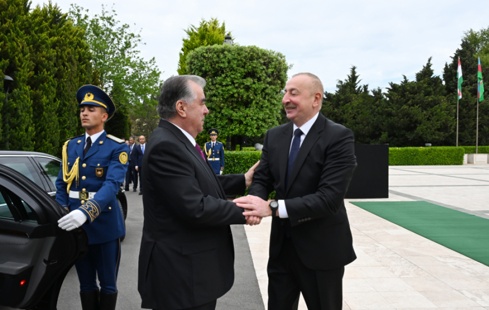 Official welcome ceremony was held for President of Tajikistan Emomali Rahmon