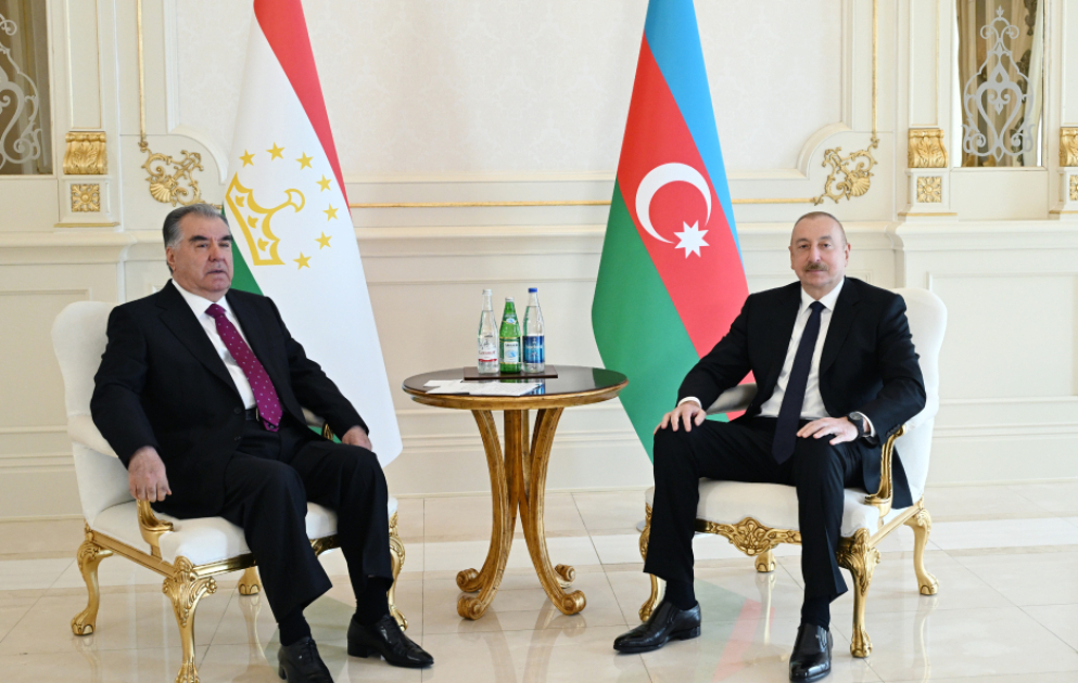 President of Azerbaijan Ilham Aliyev held one-on-one meeting with President of Tajikistan Emomali Rahmon