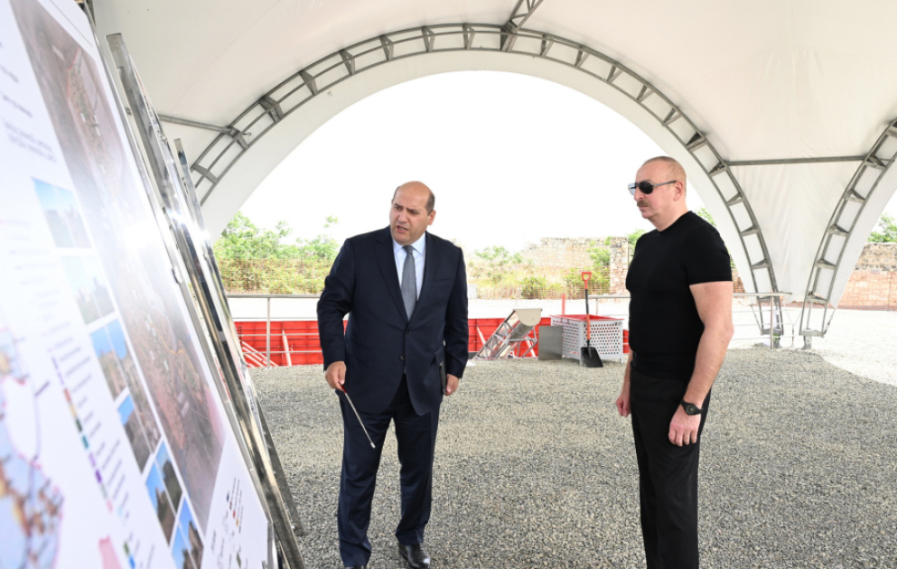 Ağdam rayonunun Güllücə kəndinin təməli qoyulub