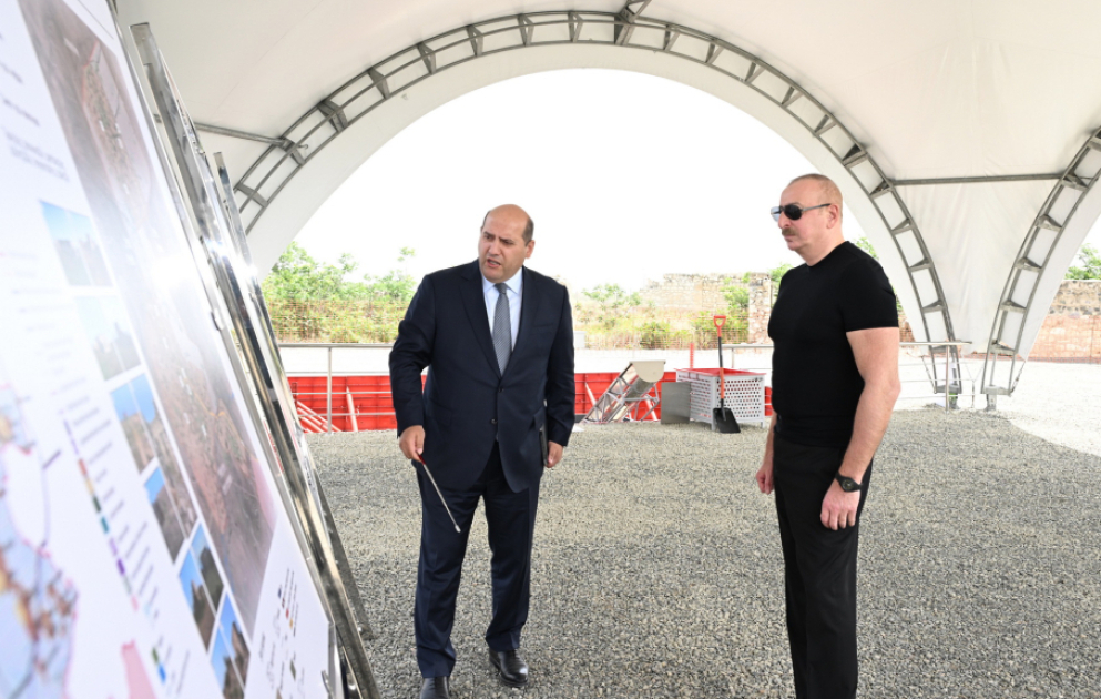 Foundation stone was laid for Gulluja village in Aghdam district