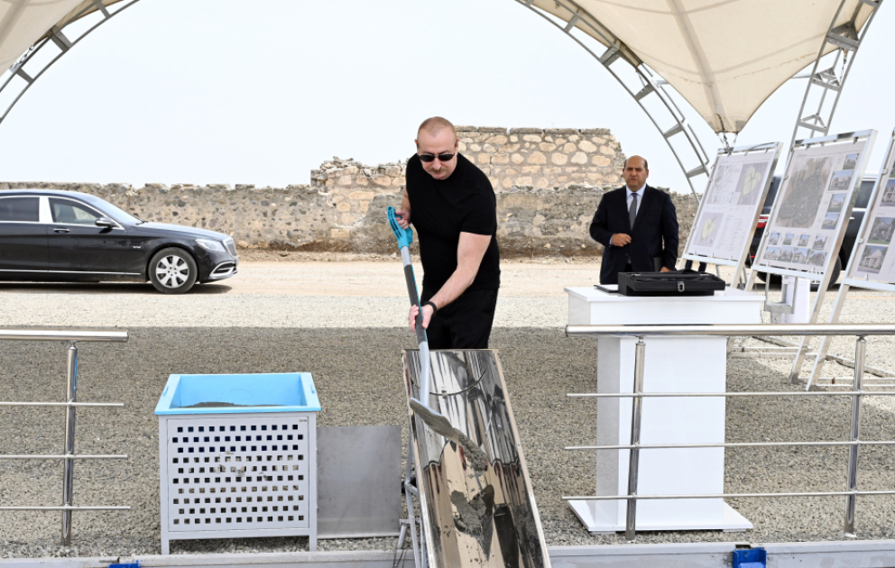 Aghdam : la première pierre du village de Chotlanly a été posée