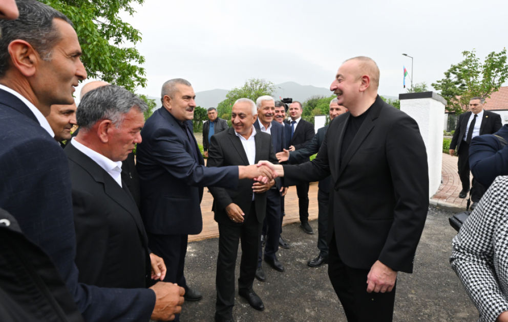 Prezident İlham Əliyev və birinci xanım Mehriban Əliyeva Xocalıda