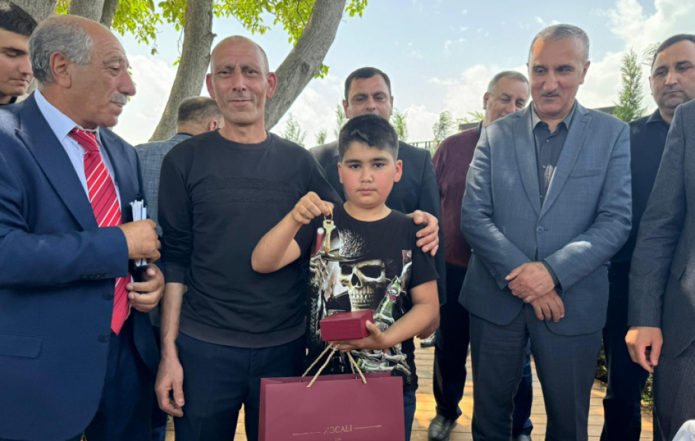 Xocalıda 24 ailəyə evlərinin açarları təqdim olunub